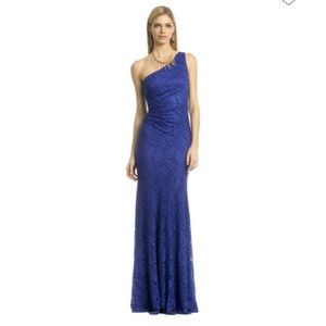 David Meister Blue Nile Falls Gown